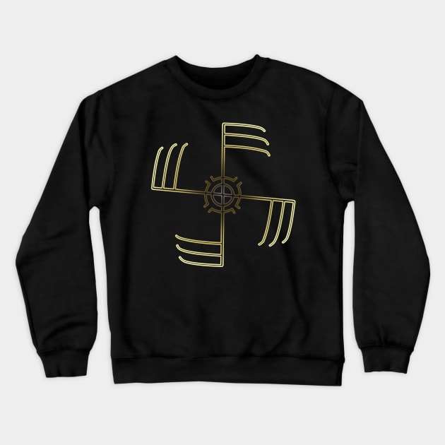 Courage in Combat Rune Crewneck Sweatshirt by ArtRight